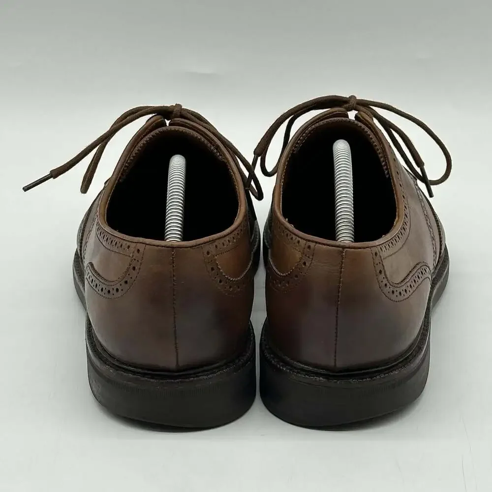 Polo Ralph Lauren Asher Wingtip Brown Leather Oxfords Dress Shoes Men's Size 11
